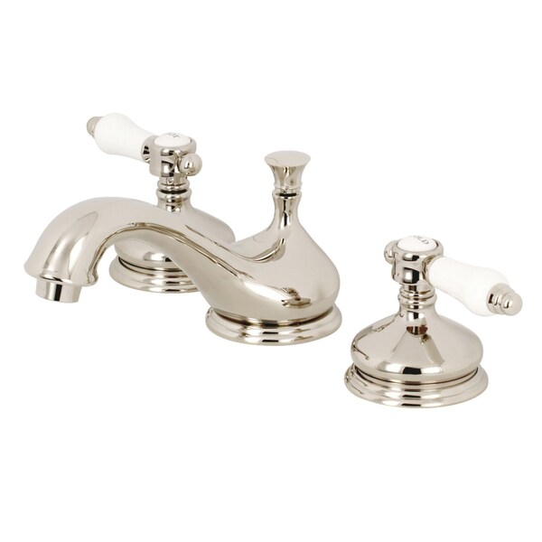 KS1166BPL 8" Widespread Bathroom Faucet, Polished Nickel
